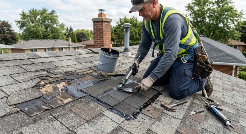 Asphalt Roof Leak Repair in Elkins Park, PA