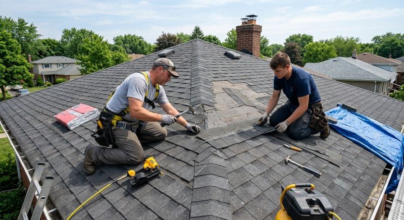 Asphalt Roof Repair in Levittown, PA