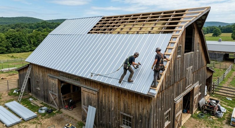 Barn Roof Installation in North Wales, PA