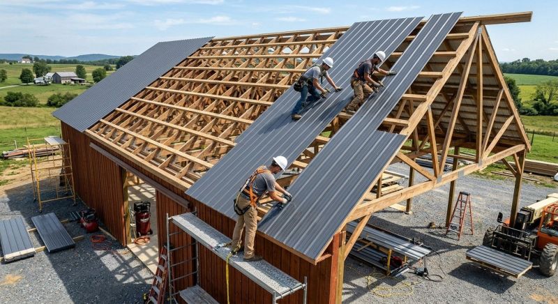 Barn Roof Installation in North Wales, PA