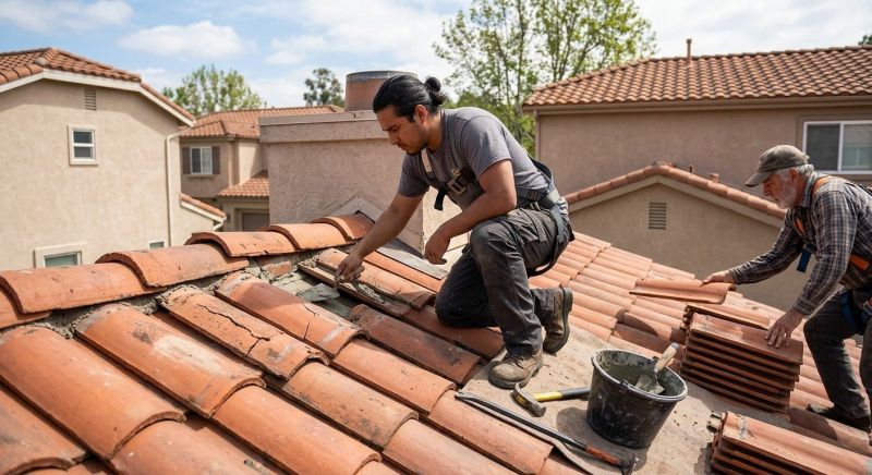 Clay Roof Leak Repair in North Wales, PA