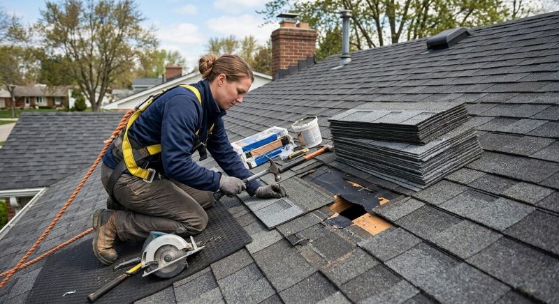 Composite Shingle Repair in North Wales, PA