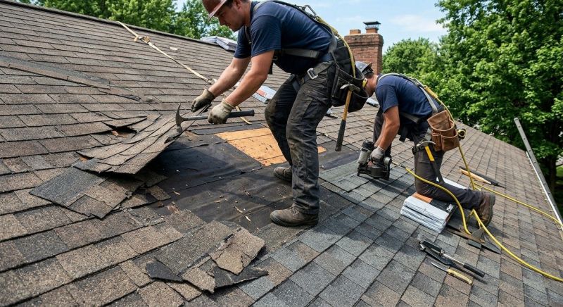 Damaged Roof Repair in Cheltenham, PA