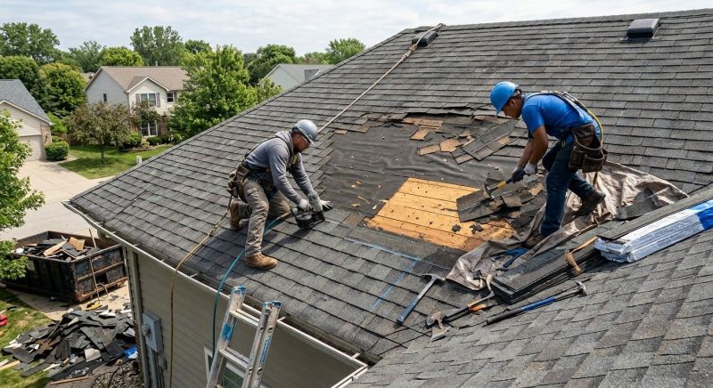 Damaged Roof Repair in Chester Springs, PA