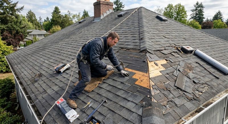 Damaged Roof Repair in Lansdale, PA