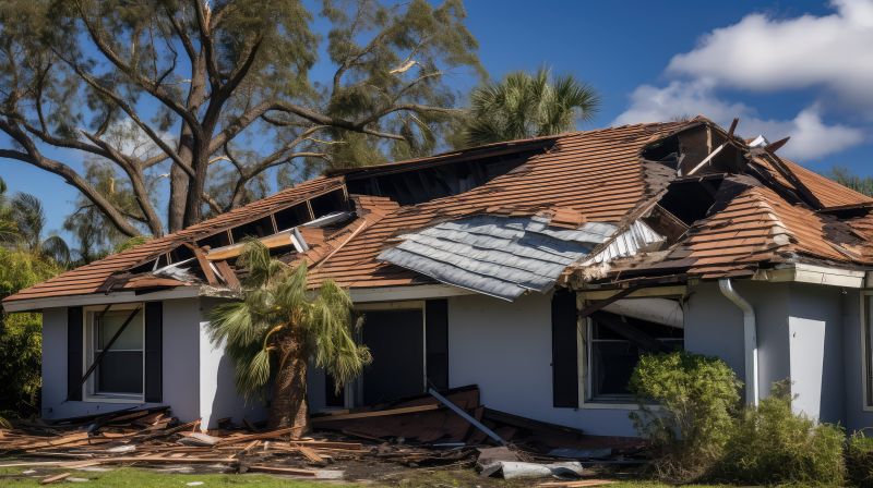 Damaged Roof Replacement in Haddonfield, NJ