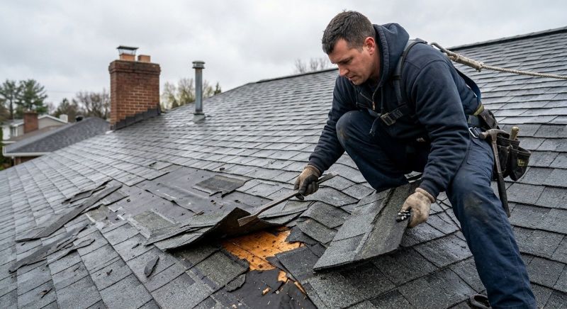Damaged Roof Replacement in Havertown, PA