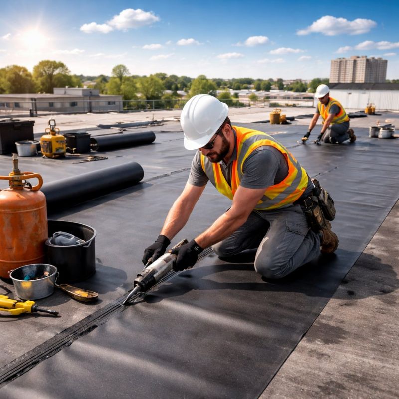 Epdm Roof Installation in Haddonfield, NJ