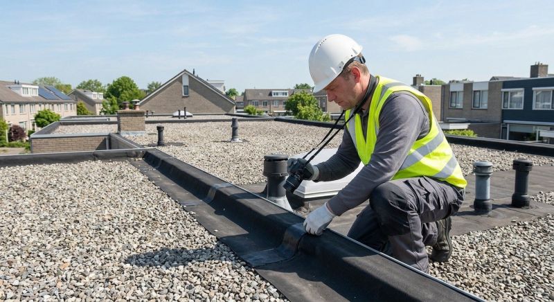 Flat Roof Inspection in North Wales, PA