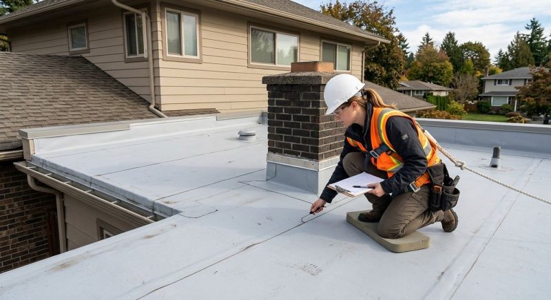 Flat Roof Inspection in North Wales, PA