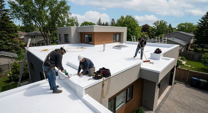 Flat Roof Installation in Dublin, PA