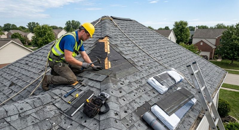 Hail Damage Roof Repair in Lafayette Hill, PA