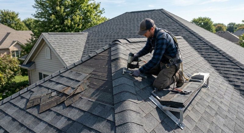Hip Roof Shingle Replacement in North Wales, PA