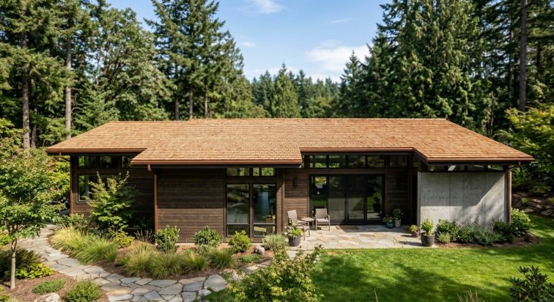 Natural Wood Roof Installation in North Wales, PA