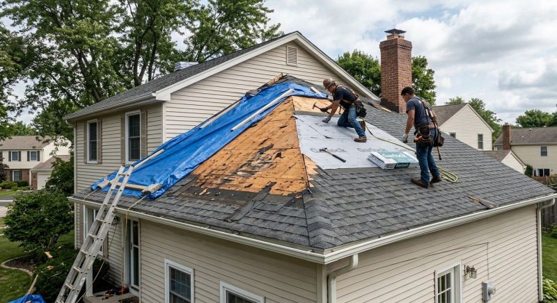 Roof Damage Restoration in Berwyn, PA