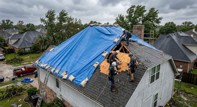Roof Damage Restoration in Coopersburg, PA