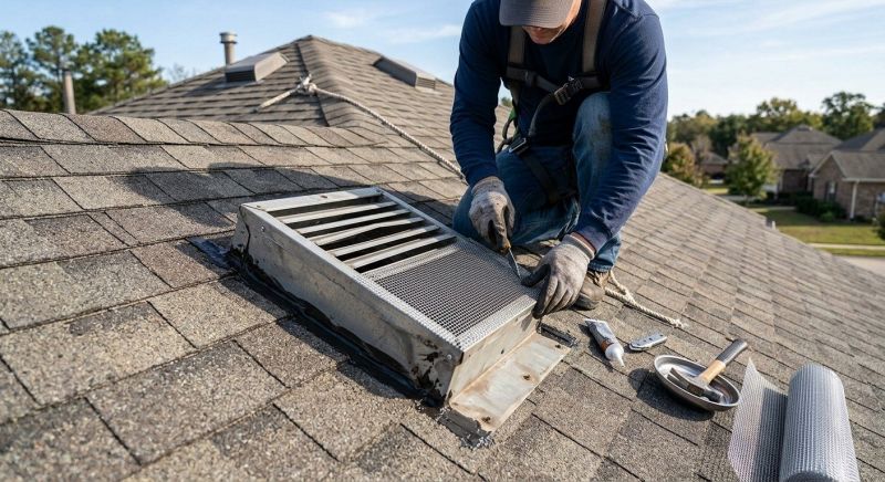Roof Vent Flashing Repair in North Wales, PA