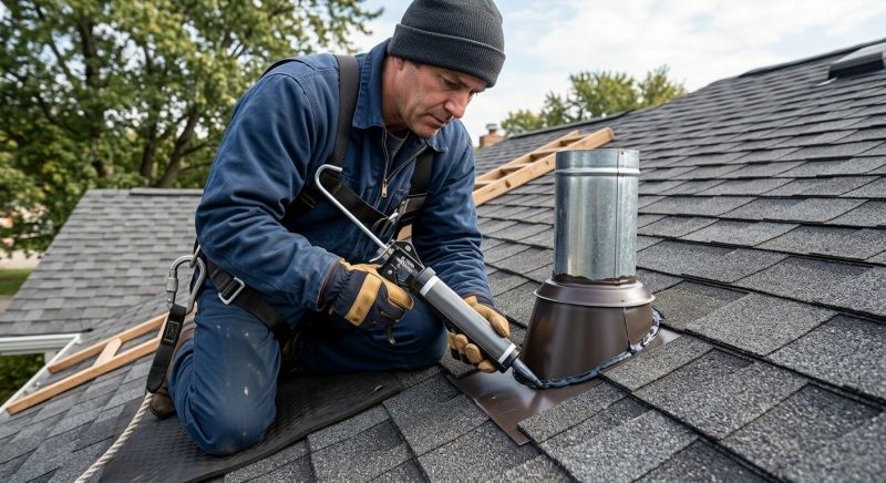 Roof Vent Flashing Repair in North Wales, PA