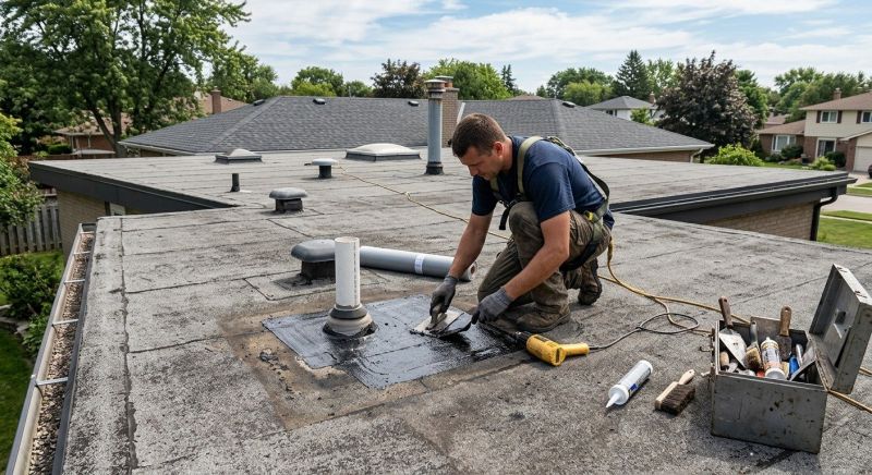Rubber Roof Repair in Lafayette Hill, PA