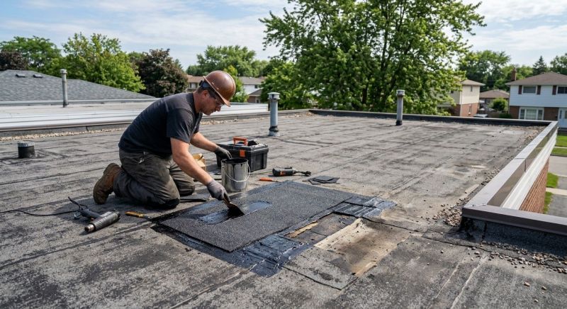 Rubber Roof Repair in Montgomery County, PA