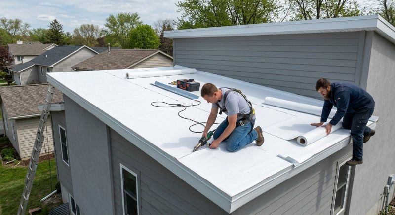 Single Ply Roof Installation in Dresher, PA