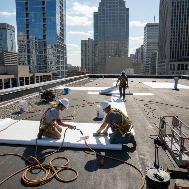 Single Ply Roof Repair in Gladwyne, PA