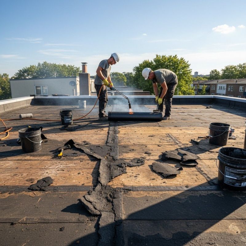 Single Ply Roof Repair in Horsham, PA