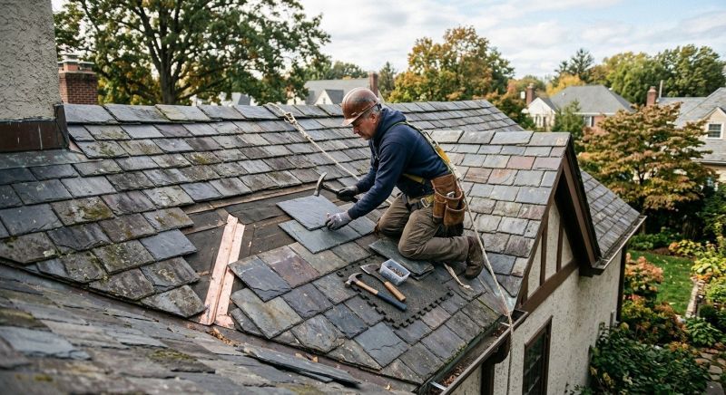 Slate Roof Repair in Glenolden, PA