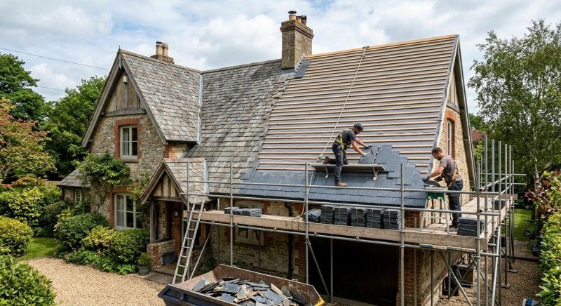 Slate Roof Replacement in Doylestown, PA