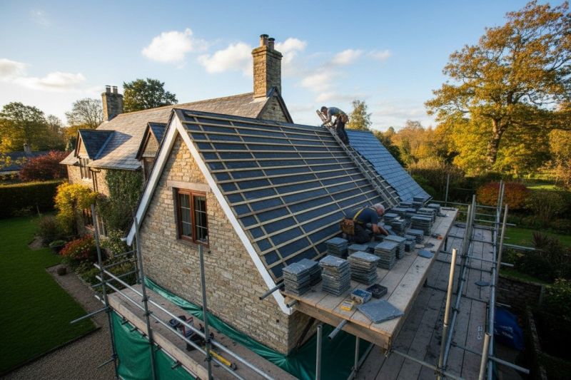 Slate Roof Replacement in Green Lane, PA