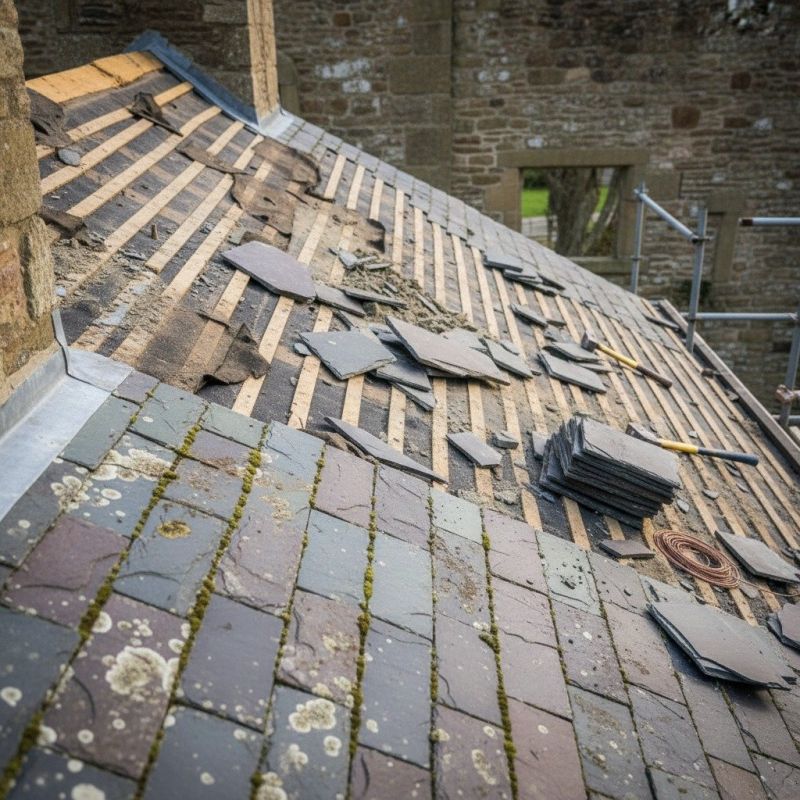 Slate Roof Replacement in Newtown Square, PA