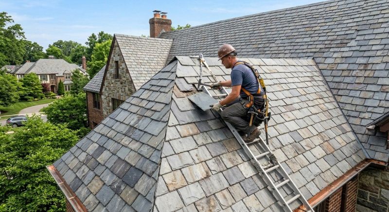 Slate Shingle Replacement in North Wales, PA