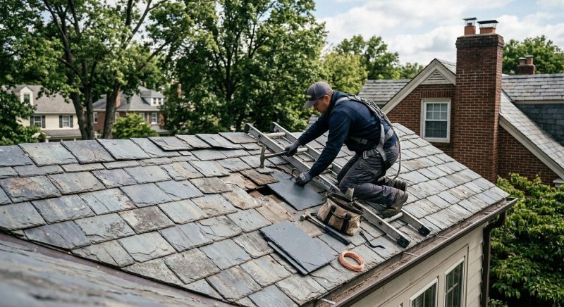 Slate Shingles Repair in Riegelsville, PA