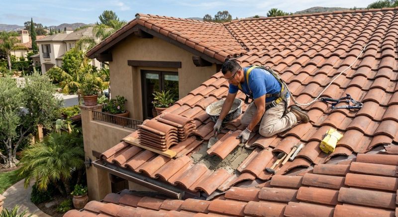 Spanish Tile Roof Repair in North Wales, PA