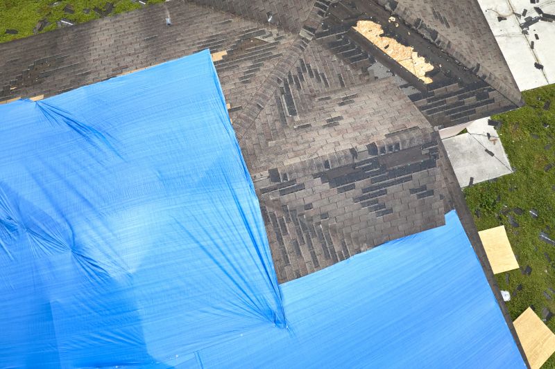 Storm Damage Roof Tarping in North Wales, PA