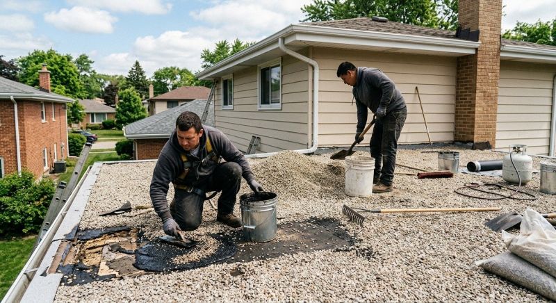 Tar And Gravel Roof Repair in Collegeville, PA