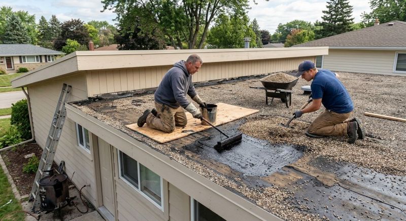 Tar And Gravel Roof Repair in Elkins Park, PA