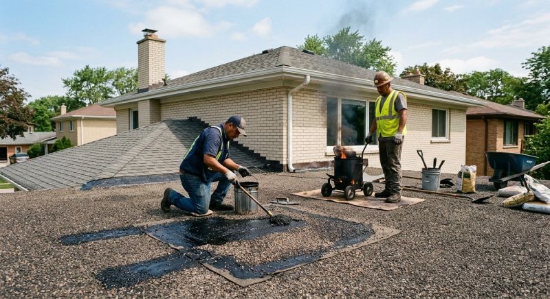 Tar And Gravel Roof Repair in North Wales, PA