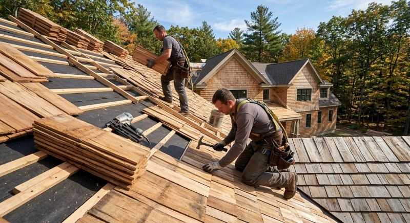 Wood Roofing Installation in Glenside, PA