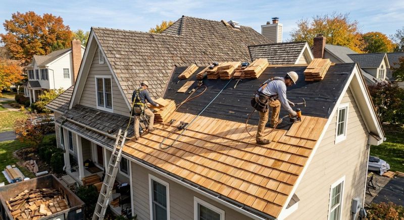 Wood Shake Roof Replacement in Glenside, PA