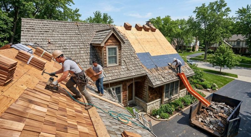 Wood Shingle Roof Replacement in North Wales, PA